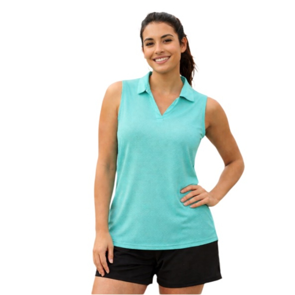 ☀️HEAD Sleeveless Polo Top Teal Size Medium
